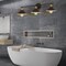 3-Light Industrial Black Wall Sconce Rustic Bathroom Vanity Light for Mirrors, Farmhouse, or Office